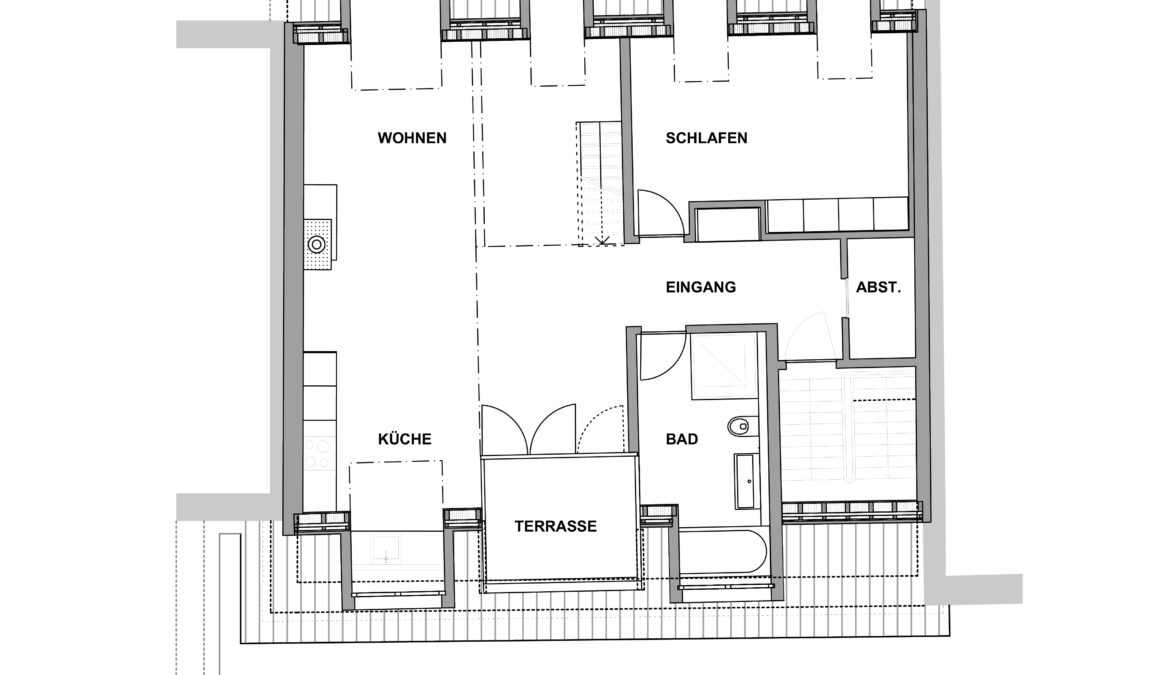 Ausbau Dachgeschoss und Sanierung Fassaden 9