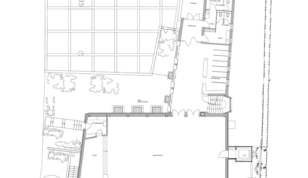 Gesamtsanierung mit Liftanbau Kirche Letten 9